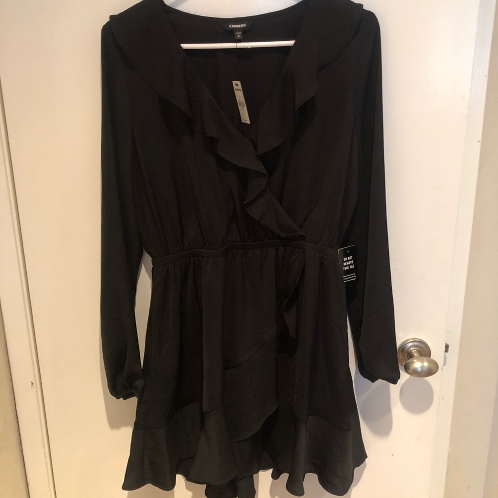 Black Wrap Dress.